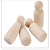 Egurs Holzfiguren 10 Stück 75mm DIY Figuren (5*Männlich +5*Weiblich)