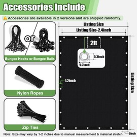 BELLE DURA 90% Outdoor Sun Shade Cloth, 8'×8' Pergola Shade Cover with Grommets, Privacy Screen Sunshades for Patio Garden Backyard Plant, Black