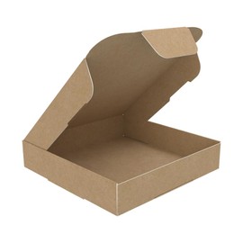AKAR Brown Mini C7/A7 Large Letter Size Box, 101x101x20mm - Sturdy Corrugated Cardboard Postal Box for Shipping, Mailing, and Packing - Compact C7 PIP Box for Small Items (10)