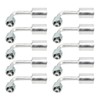 10 Pcs 3/8in Air Conditioning 90 Degree Beadlock Aluminum AC