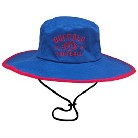 Vintage Classic Fish Bucket Sun Boonie Hat Cap Outdoor Men/Women for Fans Gift, Buffalo, Medium