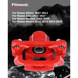 cciyu 19-B2780A 19-B2781A Rear Left & Right Brake Calipers W/Bracket For Nissan Altima 2007-2012,For Nissan Juke 2011-2017,For Nissan Maxima 2007-2008,For Nissan Sentra 2011-2012 2014-2016 - 2PCS