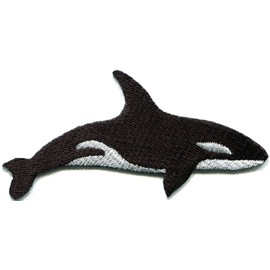 Killer Whale orca Fish Blackfish Aquatic Mammal Embroidered Applique Iron-on Patch S-686