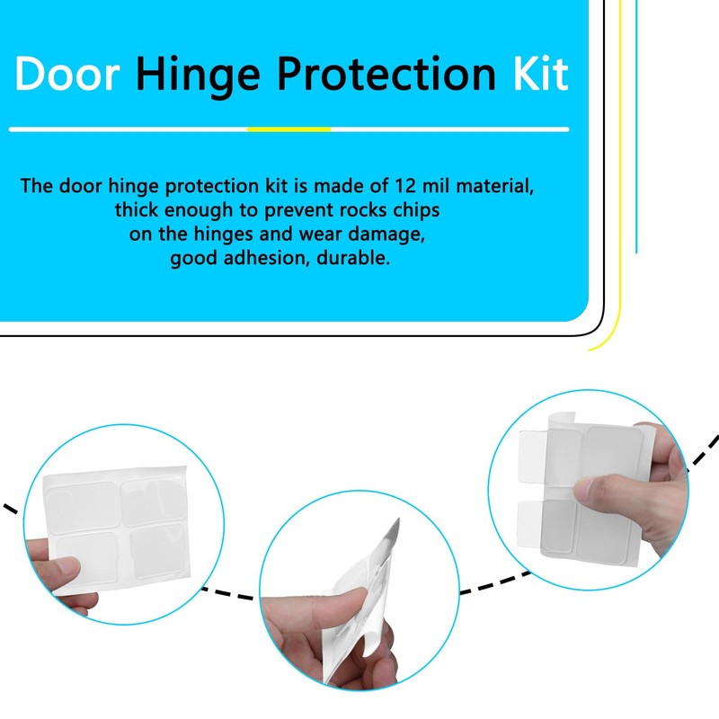 AFEISOL Door Hinge Protection Kit Transparent Vinyl 12 mils Compatible