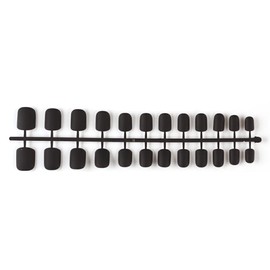 SUIOPPYUW 24 Pieces Shortie Square Head Frosted Coffin False Nails DIY French Style Personality Acrylic Nail for Manicure Lovers, 1black Matte