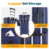 Hoteel Luggage Sets 3 Piece (4-YEARS WARRANTY), ABS+PC Suitcases with