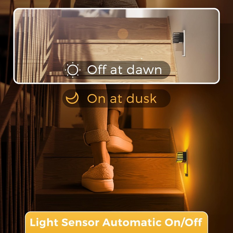 L LOHAS LED Night Lights Plug into Wall, 2 Pack