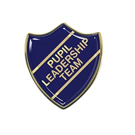 Pupil Leadership Team Blue School Shield Badge