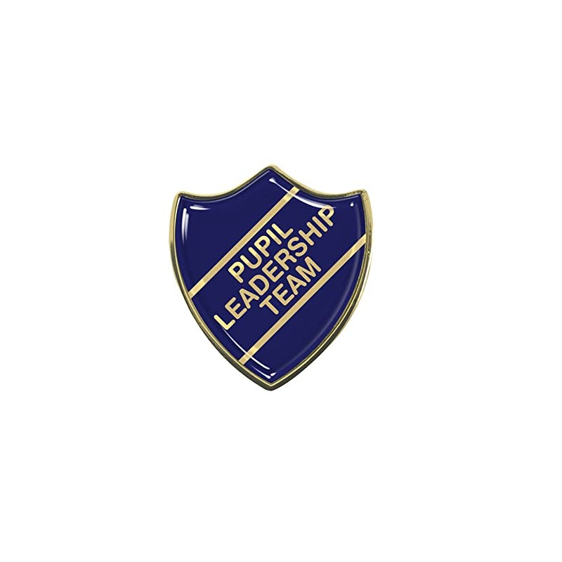 Pupil Leadership Team Blue School Shield Badge