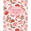 Undated Student Planner and Organizer: Weekly Monthly Yearly- Coffee Lover