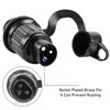 GOMETY Pack of 3 3-Pin Plug and Socket, 12 V