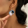 Animal Print Earrings for Women Cat Owl Resin Acrylic Cute