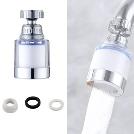 360° Rotating Faucet Filter, Bathroom Faucet Filter, Sink Water Faucet Filter Removes Heavy Metals and Hard Water, Faucet Filter Purifier for Kitchen