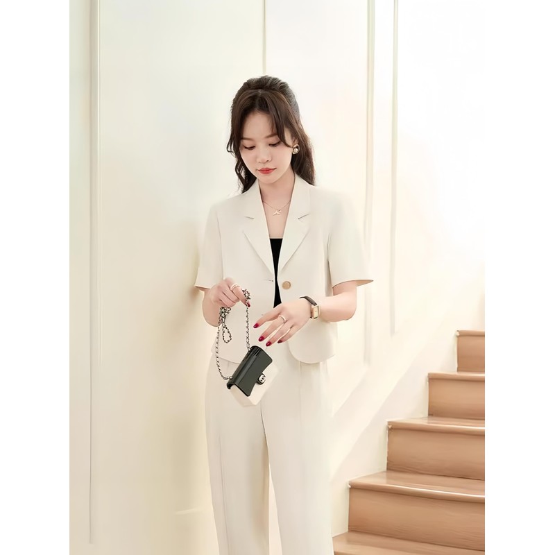 billevan Tailored Jacket, Women's, Outerwear, Short Sleeve, Spring and Summer,