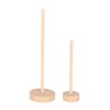 Unfinished Wood Wheels DIY Polished Round Wheel Wooden Pieces for