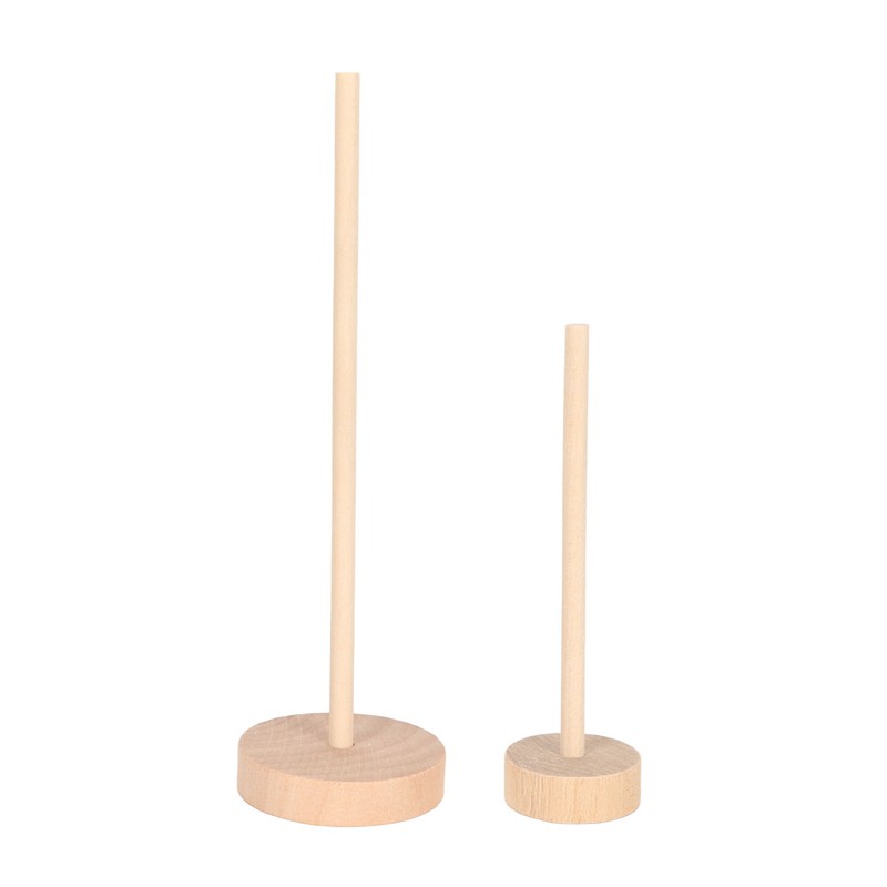 Unfinished Wood Wheels DIY Polished Round Wheel Wooden Pieces for