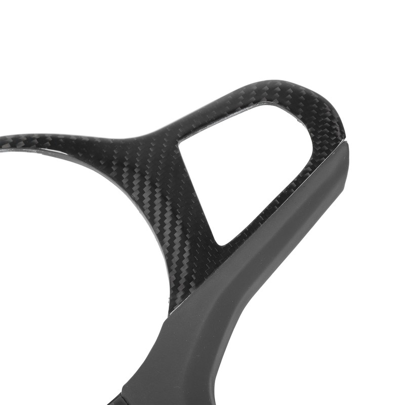 Car Steering Wheel Frame Cover Trim Sticker Decoration Carbon Fiber