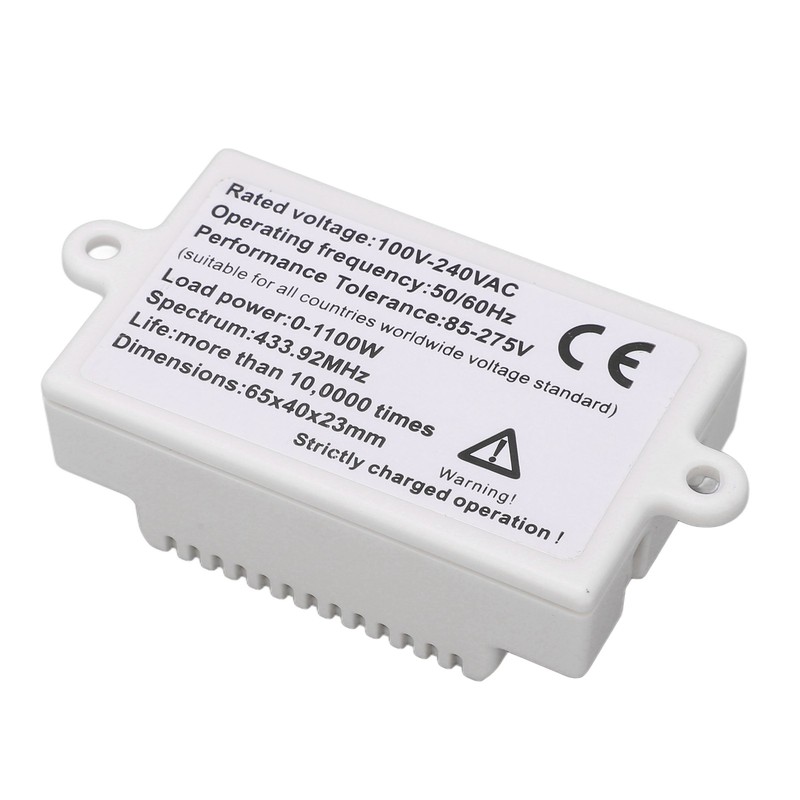 Wireless Light Switch Kit Single Channel 433.92MHz Remote Wireless Switch