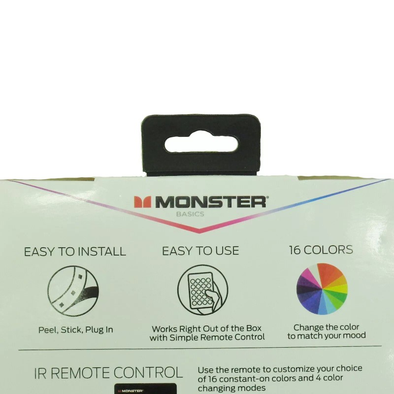 MONSTER Basics LED Light Strip To Backlight Your TV Or