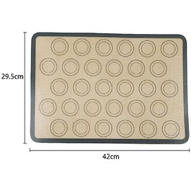 Non-Stick Silicone Baking Mat for Macarons, Pastry, Cookies, and Cakes - 42x29.5cm Silicone Baking Mats & Liners Eco-Friendly Pastry Mats, Baking Tools and Accessories(ZS354)