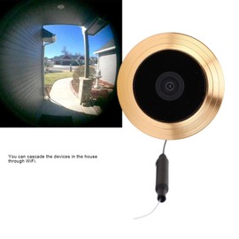 Door Viewer Peephole, 1080P Night Vision Peephole Camera with 220° Wide Angle, Motion Detection Electronic for 2‑7.9cm Door Thickness & 15-30mm Hole Width
