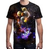 Linnhoy Men and Women T-Shirts Cool 3D Clothes Space Graphic