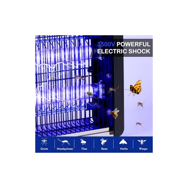 FRAXINUS Electric Bug Zapper, UV Insect Killer, Indoor Fly Catcher,