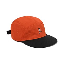 Croogo Jet Cap, Mesh, 5 Panels, Running Cap, Men's, Women's, Summer, Tennis, Golf, UV Protection, Ultra Lightweight, Breathable, Quick Drying, Sports Hat, G-WBTQH2401-Orange, 55.0-60.0 cm