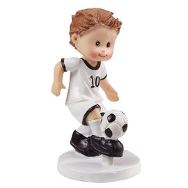 85mm Polyresin Footballer with Ball