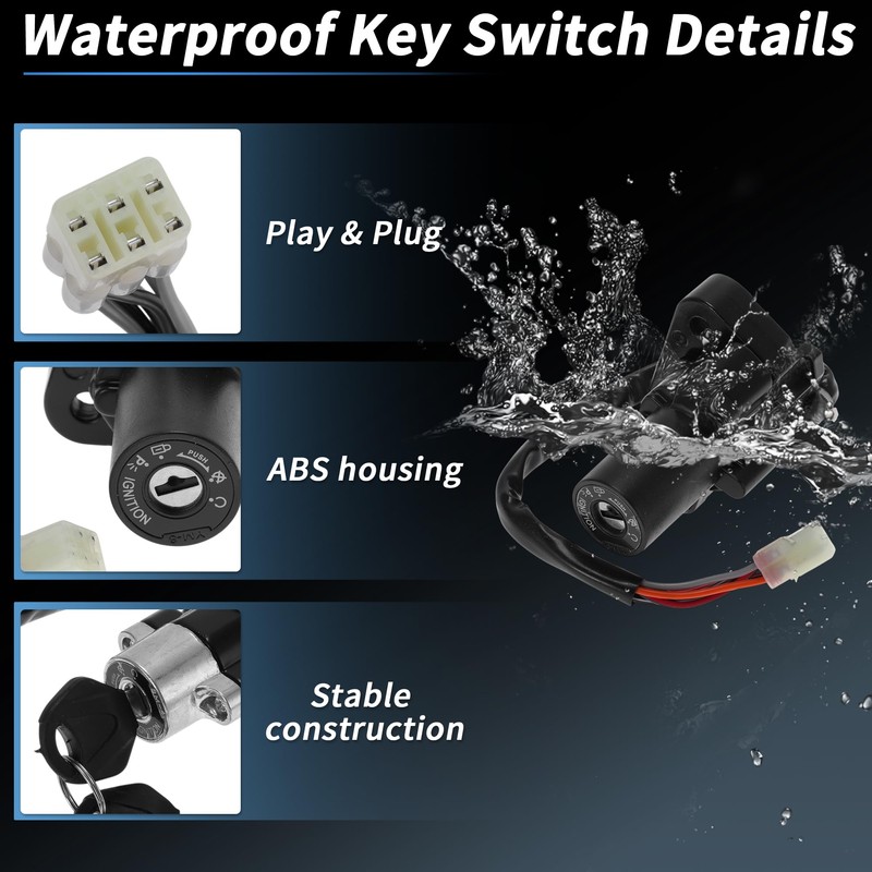 HOPESPANNER Ignition Key Switch Ignition Switch Lock Set No.3710024F00 for