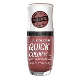 L.A. COLORS Quick Color Nail Polish with Crystal Hardeners, Confidence CNL667