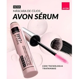 Mascara Sérum Make Up + Care Avon 10g Negro