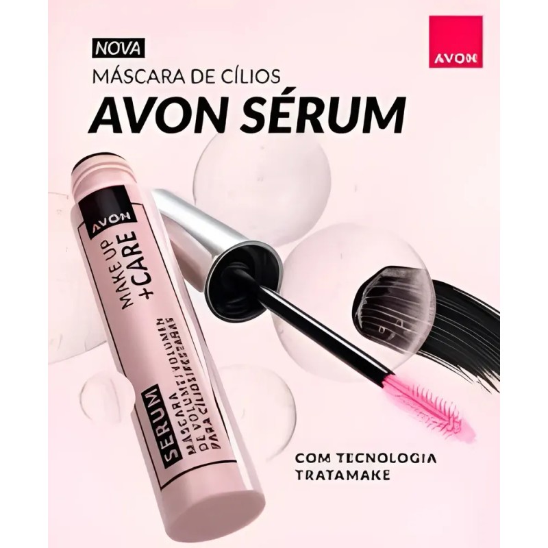 Mascara Sérum Make Up + Care Avon 10g Negro
