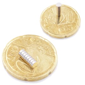 Brudazon 60 Mini Disc Magnets 3 x 1 mm N52 Strongest Level Neodymium Magnets Ultra Strong Power Magnet for Model Making, Photo, Whiteboard, Notice Board, Fridge, Crafts, Magnetic Disc Extra Strong