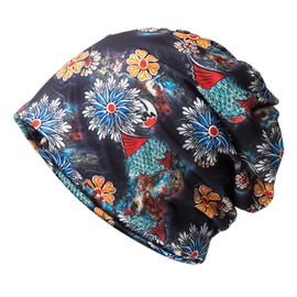 EHDWXVZM 1 Piece Summer Thin Jumper Hat, British Women's Hat, Women's Summer Hat, Floral Lightweight Loose Hat, black