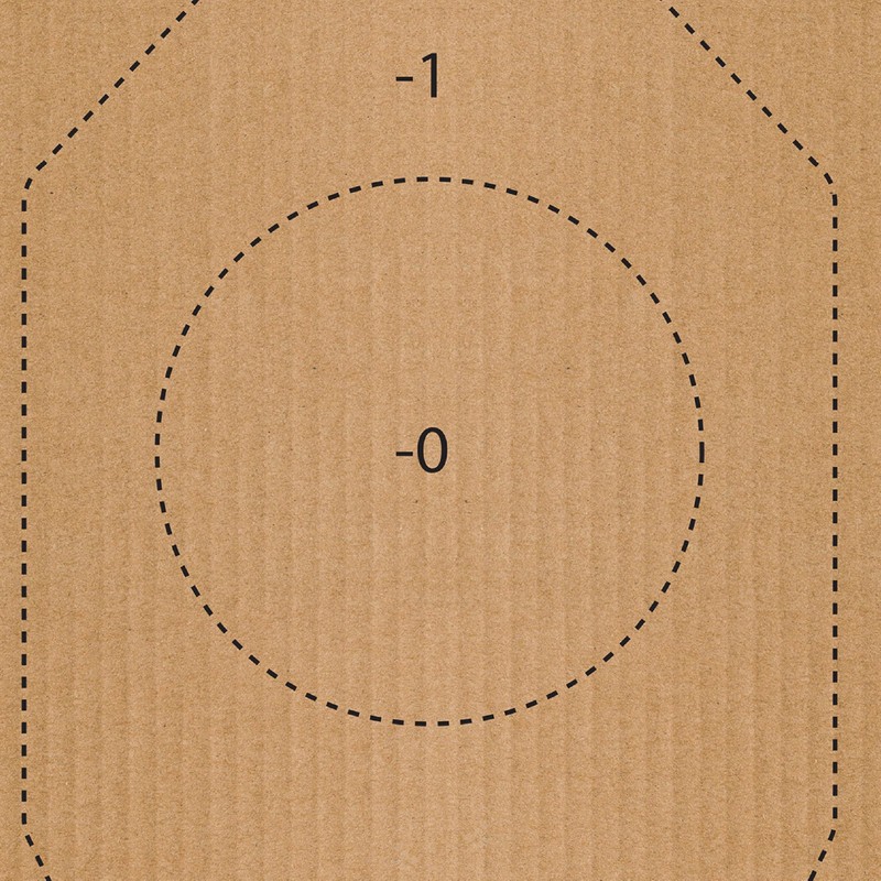 EZ-Aim IPSC IDPA Corrugated Silhouette Paper Shooting Target, 18" x