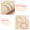 COLLBATH Fashion Women Anklets Metal Anklet Shimmering Diamonds for Beach