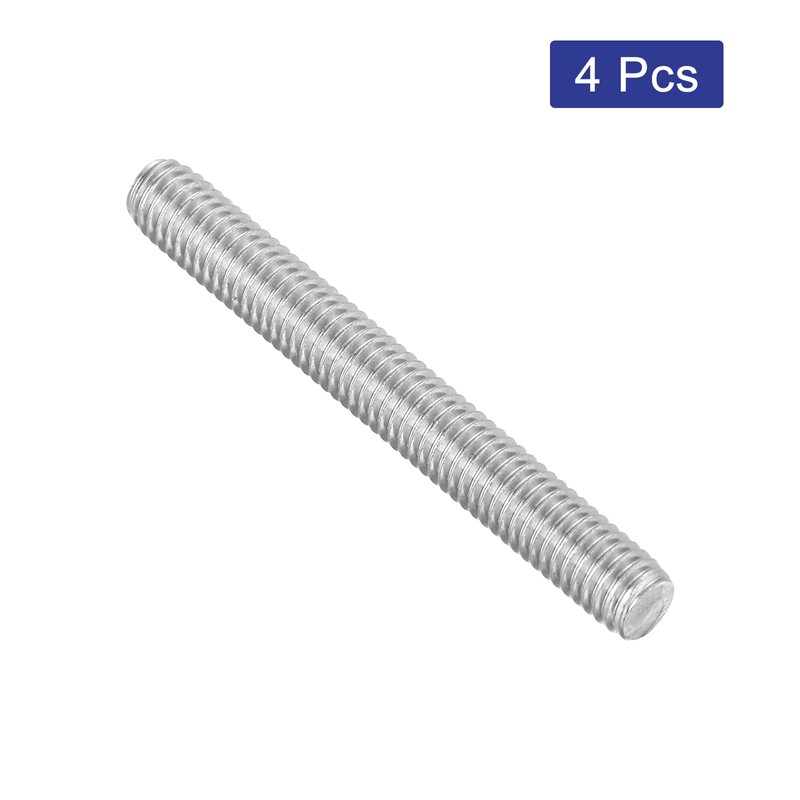 QUARKZMAN 4 Pieces Threaded Rods, M6 x 50 mm, 304