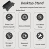 Computer Tower Stand, Ventilated Adjustable Mobile CPU Stand with 4