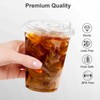 Dealusy 100 Pack - 16 oz Clear Plastic Cups with
