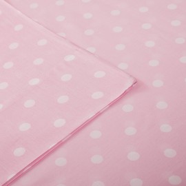 Mi Zone 100% Cotton Percale Ultra Soft Sheet Set, Full, Pink