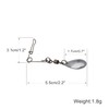 Fishing Spinner Blades Spinnerbait Smooth Nickel Spoons Rigs Fishing Spoons