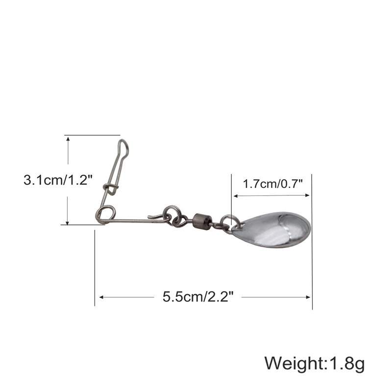 Fishing Spinner Blades Spinnerbait Smooth Nickel Spoons Rigs Fishing Spoons