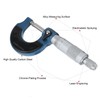 Micrometer 0‑25mm Scale Outside Diameter Carbon Steel Spiral Locking Measuring