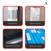 Cinta Impermeable Tapa Goteras 4 X 10mts Plateado Liso