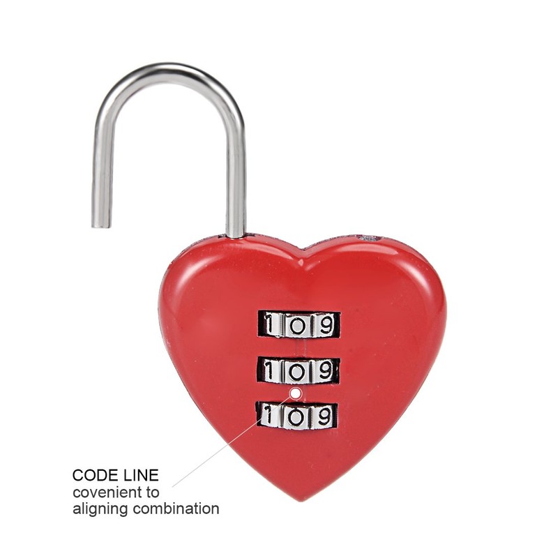 uxcell 3 Digit Combination Padlock, 3mm Shackle, Zinc Alloy Lock