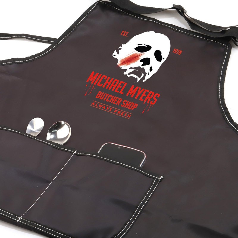 CMNIM Horror Michael Cooking Apron with Two Pockets Horror Movie