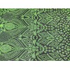 Mia Fabrics Neon Green Holographic Sequins Fabric On Black Mesh