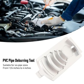 PVC Pipe Deburring Tool, Plastic Tubing Reamer 1-1/4 to 4 Inch, for PVCCPVCABSPPPE Pipes, Essential Plumbing Accessory