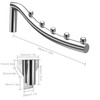 Clothes Fan Foldable Stainless Steel Wall Hanger Adjustable Space-Saving 5